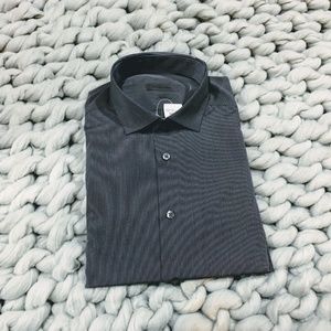 New Calvin Klein Grey Long Sleeve Button Down